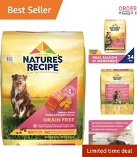 Grain Free Salmon Dog Food with Sweet Potato Pumpkin 34lb Natural Digestive