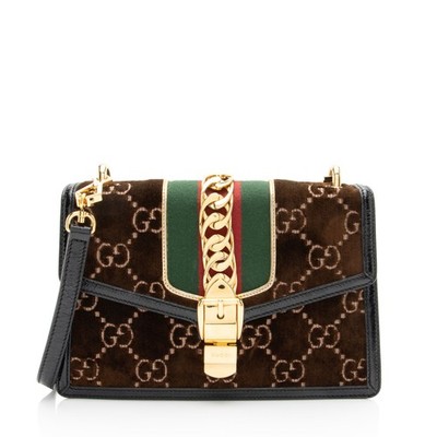 Gucci GG Velvet Sylvie Small Shoulder Bag