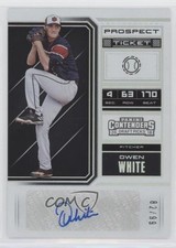 2018 Panini Contenders Draft Picks Prospect Ticket 82/99 Owen White #61 Auto 1xd