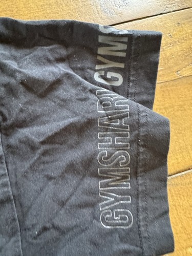 Gymshark Power T-Shirt Tee Size M Black Spellout On Sleeves Oversized Fit Gym - Picture 9 of 11