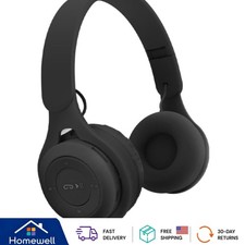 Comfortable Over Ear Headphones: Hybrid Noise Cancellation, Fast Charging, Black