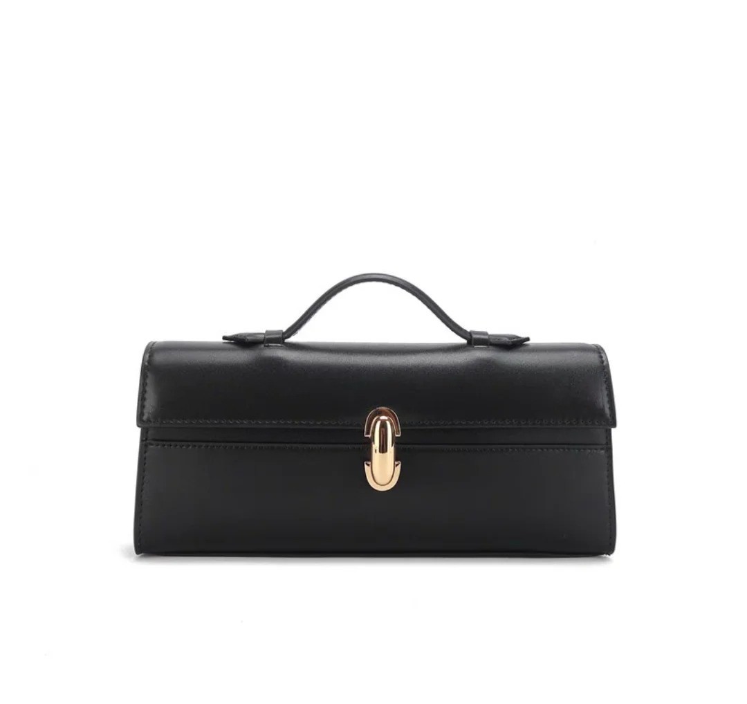 Genuine Leather Savette Style Clutch Bag – Italian Handmade Mini Tote