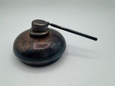 Vintage Brass Spirit Lamp Alcohol Burner Hinged Snuffer Primitive Patina