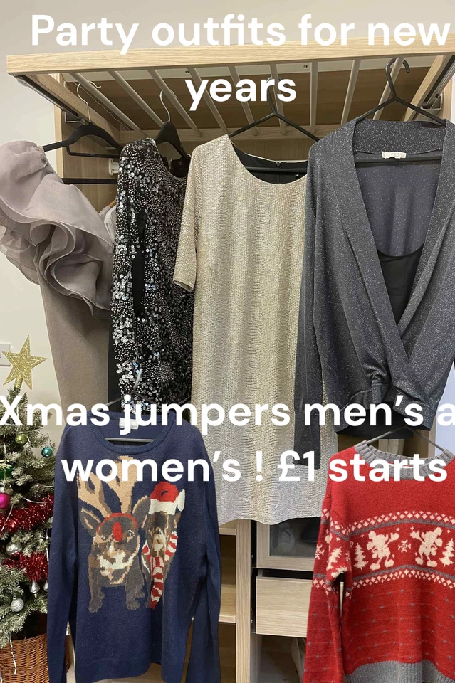 Christmas jumper and party outfits ! £1 starts Xmas + new year outfits !