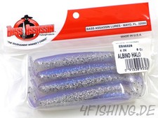 Bass Assassin ELITE SHINER in 4" Farbe ALBINO HALO