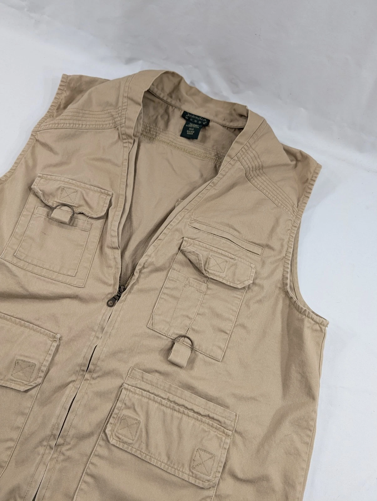 Scandia Woods Men’s XLG Beige Cargo Utility Vest Outdoor Fishing
Opens in a new window or tab