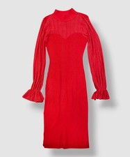 Crave Fame Women's Junior Red Sweater Dress Size M