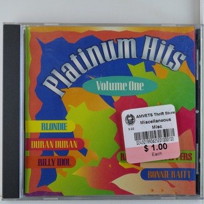 Various   Platinum Hits Volume One CD 1997 Promo Blondie Duran Duran Billy Idol