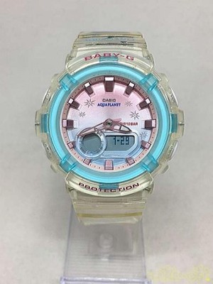 CASIO BGA-280AP-7AJR BABY-G Quartz Digital Watch Aqua Planet Collaboration Used