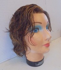 Vintage BURMAX mannequin head with human brow...