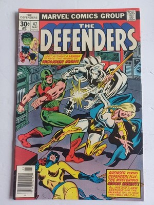 Defenders #47 newsstand - Moon Knight - 1977 - FN/VF