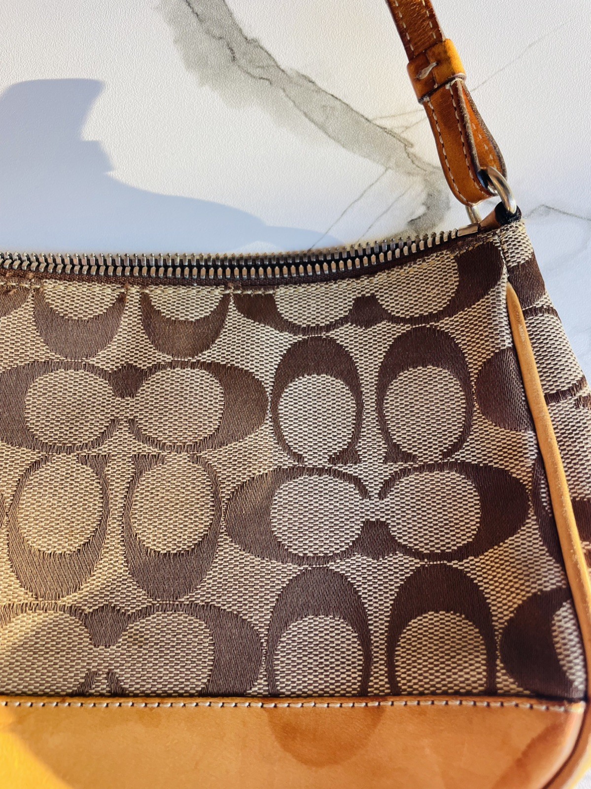 Y2K COACH 6094 MONOGRAM DEMI MINI POUCHETTE SHOULDER … - Gem