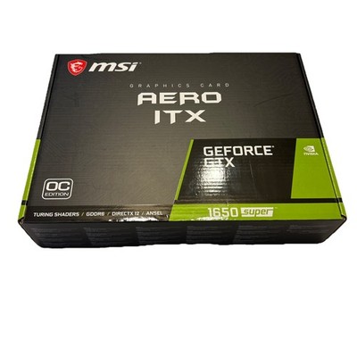 MSI GeForce GTX 1650 Super Aero ITX OC Edition 4GB GDDR6 PCI MSI GeForce GTX 1650 Super Aero ITX OC Edition 4GB GDDR6 PCI