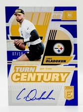 2022 Donruss Elite Turn of the Century Blue Chris Oladokun RC 7/10 Steelers