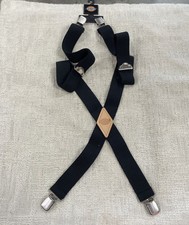 New Dickies Men's Elastic Work Black Adjustable Suspenders Braces