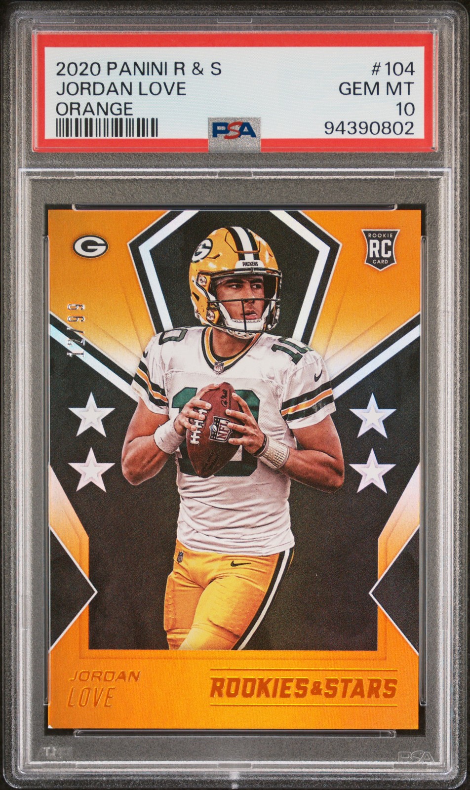 Jordan Love Panini Rookies & Stars #104 Orange