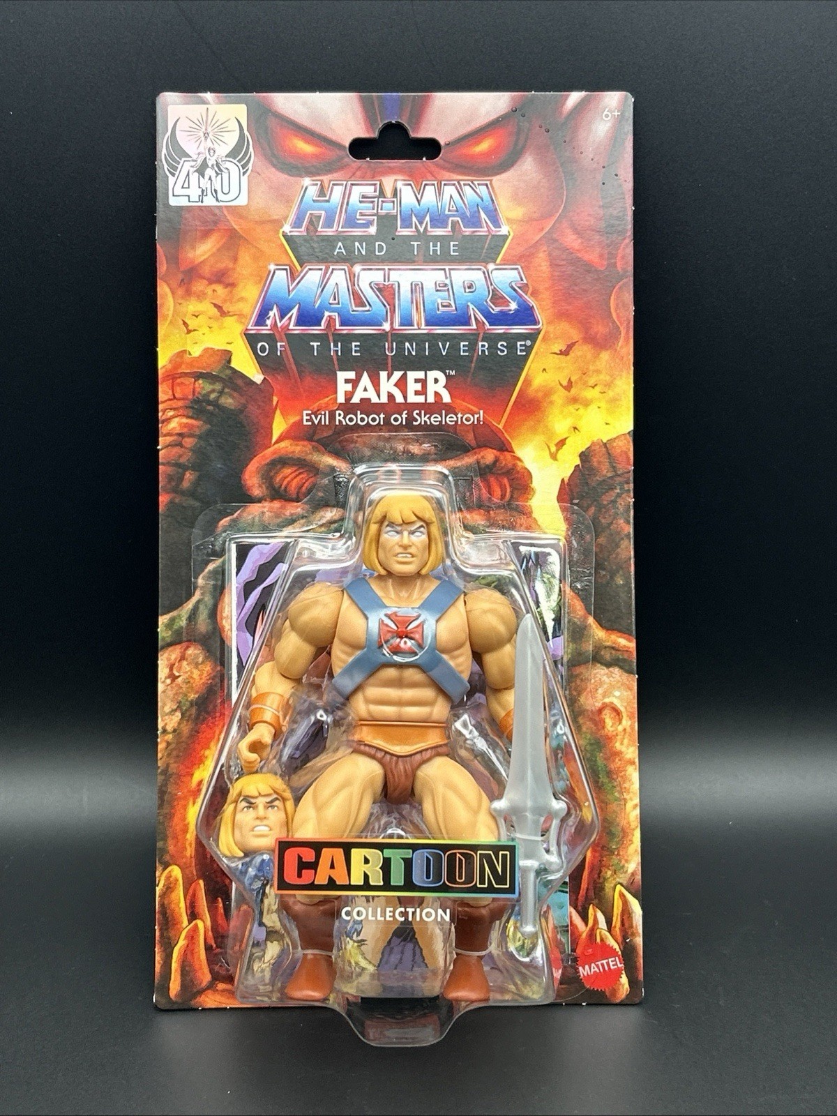 He-Man Faker Cartoon Collection Figure Mattel NEW MOC 40th Anniversary