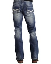 Stetson Rock Fit Bold X Stitched Jeans - 11-004-1014-3001 BU