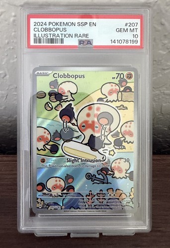PSA 10 Pokemon Clobbopus Surging Sparks Illustration Rare 207/191