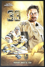 2025-26 VEGAS GOLDEN KNIGHTS HOME GAME #35 GAME DAY POSTER  MARCH 19, 2026