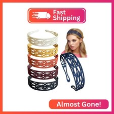 Springtime 6pcs Decorative Plastic Headbands for Women Girls 1inch Hair Headband
