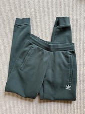 adidas Trefoil Essentials Fleece Joggers Men s Mineral Green Sweatpants Medium