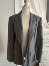Vintage Pendleton Blazer Women 14 Gray Miss Virgin Wool Made in USA Suit Jacket