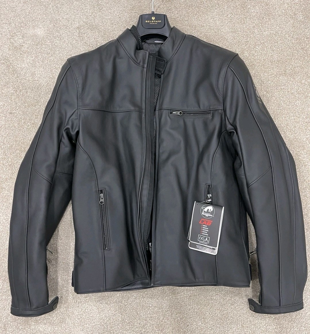 Furygan Dany Leather Motorcycle Jacket Black Size Large 42–44 D3O Armoured