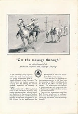 Magazine Ad - 1928 - AT&T / Bell System - Get The Message Through
