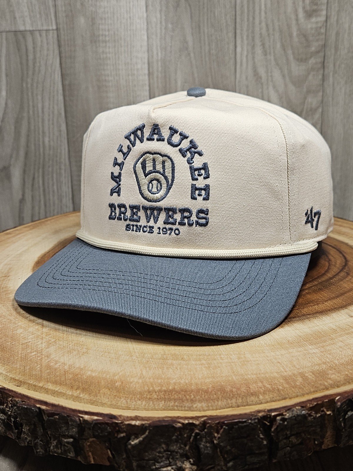 Milwaukee Brewers 47 Brand Hitch Golfer Rope SnapBack Adjustable Hat Cap MLB