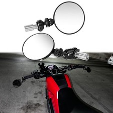 7/8" Motorbike Round Flodable Bar End Mirrors For Honda Rebel 250 300 500 1100