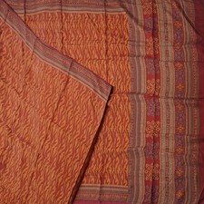 Vintage Purple Sarees 100 Pure Silk Printed Indian Sari 5YD Decor Craft Fabric