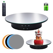 Motorized 360  Rotating Display Stand, 7.87" Turntable for Jewelry  Products, R