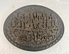 Vtg Frontier Hotel Casino Las Vegas  Metal Belt Buckle