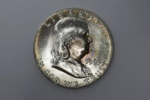 U.S Mint 1963 Franklin Half Dollar Silver Coin