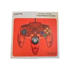 Nintendo 64 XYAB High Quality Controller Proto64 Funtastic Inferno Orange