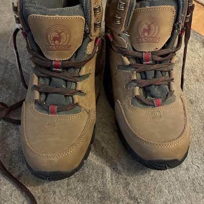 Elk Woods Waterproof Hiking Boots Men's Suede Leather Trail Shoes Tan Size 8.5