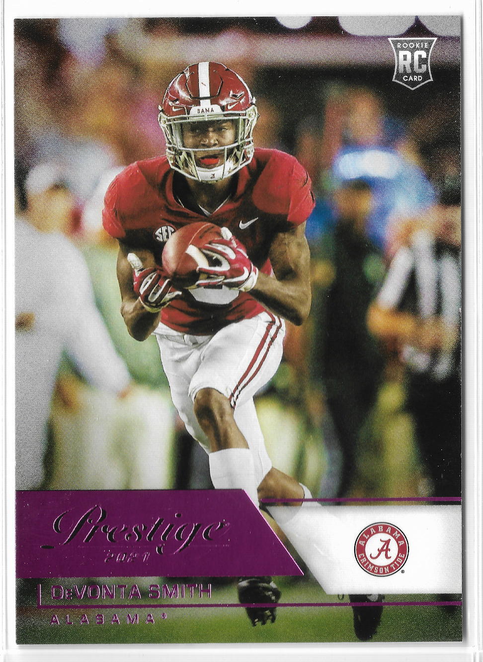 2021 Panini Chronicles Draft Picks Prestige Pink #84 DeVonta Smith RC Alabama