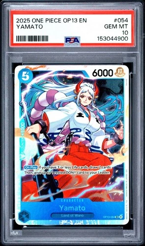 One Piece Yamato OP13-054 PSA 10 Gem Mint