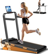 3 in 1 Walking Pad Portable Folding Treadmill with 16 Incline 330 Lbs Capacity