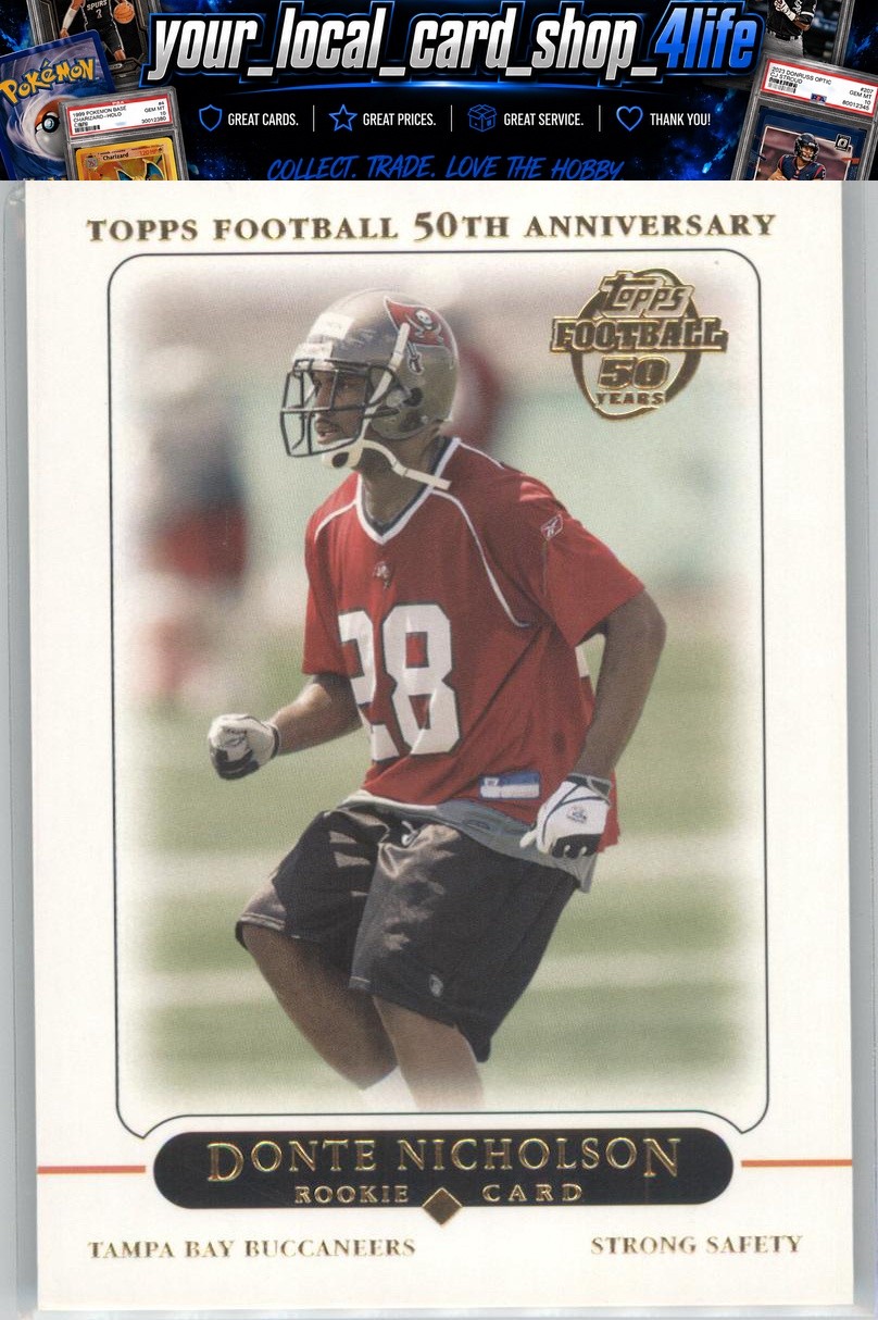 2005 Topps #374 Donte Nicholson Rookie Tampa Bay Buccaneers