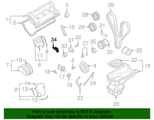 Genuine Hyundai Belt Tensioner 24410-39001 - Bild 2 von 2