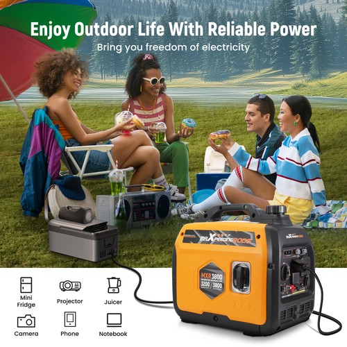 Gasoline Silent Inverter Generator Portable 3800W Ultralight Parallel Ready - Picture 5 of 11