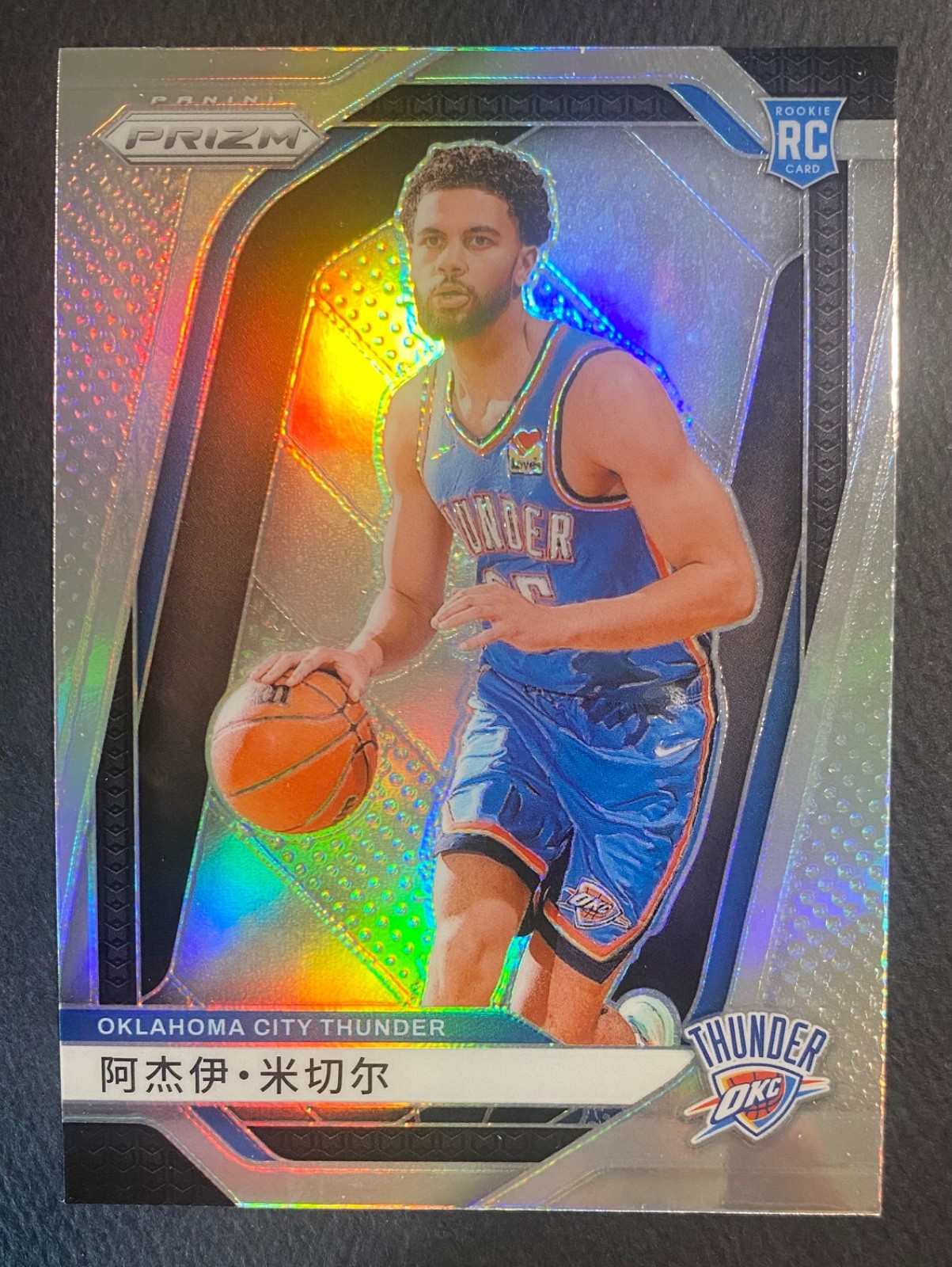 2024 PRIZM AJAY MITCHELL #226 SILVER CHINA VARIATION RC OKLAHOMA CITY THUNDER
