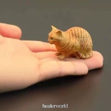 Miniaturas para casa de muñecas escala 1:6 accesorios mascota naranja jengibre gato invernadero