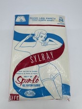 Vintage Sylray Underwear Band Leg Panty Size 8 Spun Lo All Rayon Fabric 433