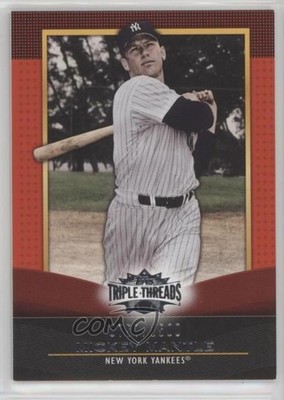 2011 Topps Triple Threads 757/1500 Mickey Mantle #7 HOF 0d08