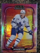 2025-26 OPC Platinum AUSTON MATTHEWS Sunset Preview! #P-2 Toronto Maple Leafs!