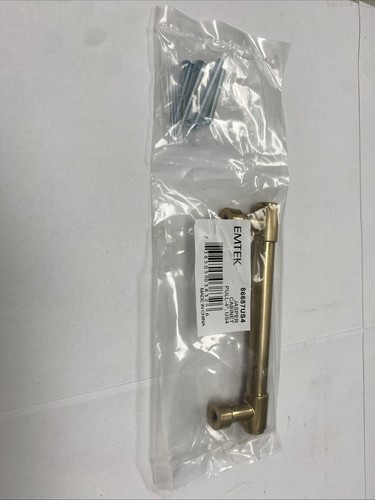 Emtek 86687US4 Jaspis Schrankzug, 4" C-C, Messing satiniert - Bild 4 von 5