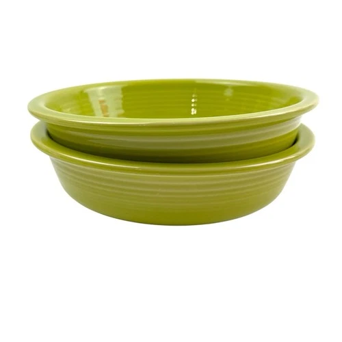 Fiesta 19oz Medium Cereal Soup Bowl 6 7/8" Chartreuse Green Set of 2